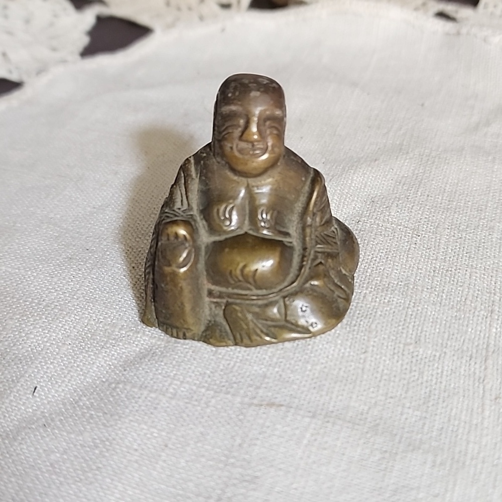 Vtg Bronze Buddha